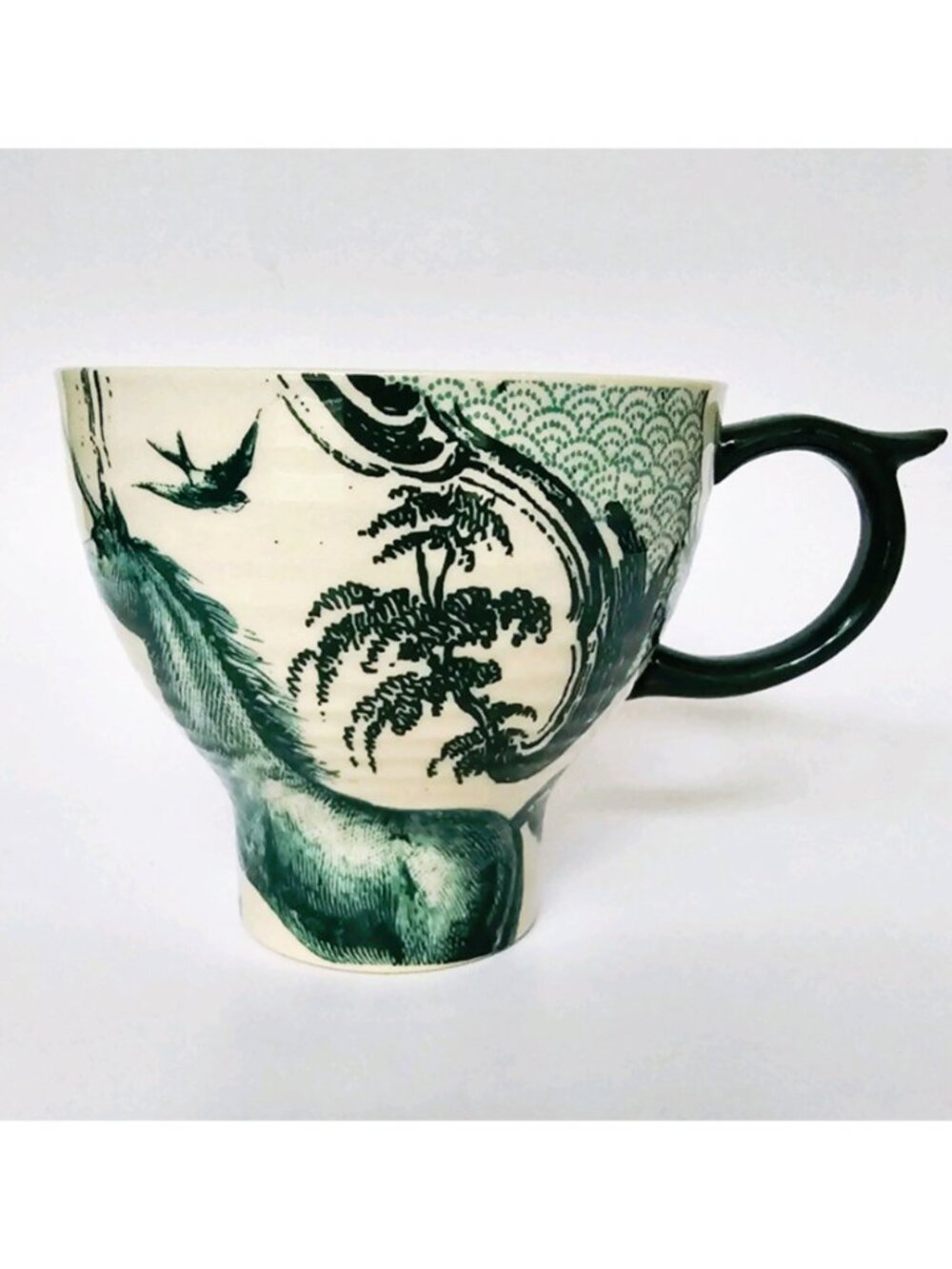 Anthropologie Teal Green Unicorn Oversized Mug - Picture 2 of 5
